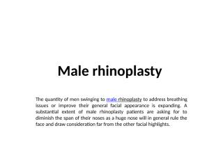 Male rhinoplasty.pptx