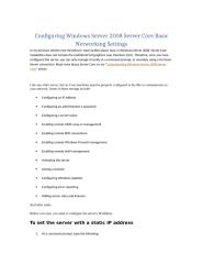 Configuring Windows Server 2008 Server Core Basic Networking Settings.docx