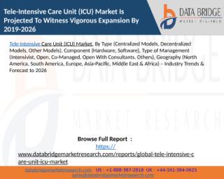 Tele-Intensive Care Unit (ICU) Market Is Projected To Witness Vigorous Expansion By 2019-2026.pptx